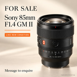 Sony FE 85mm F1.4 GM II — Selling my Sony 85mm f/1.4 GM II p