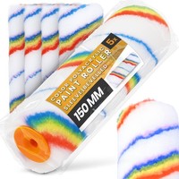 5X Malerwalze Farbroller 15 Cm Malerrolle Farbwalze Lackroller Acryl Ersatzrolle