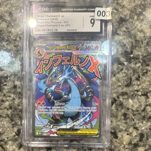 Pokémon TCG Mega Charizard X EX Me: Mega Evolution Promo Holo 023 360 HP CGC 9