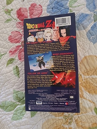Dragon Ball Z - Androids: Dr. Gero (VHS, 2000, English Dubbed Uncut Version) - Imagen 3 de 4