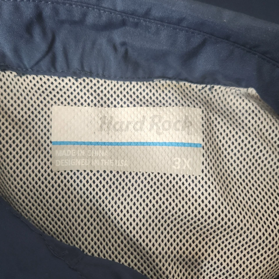 Camisa de pesca Hard Rock Biloxi 3XL azul manga corta utilitaria para exteriores para hombre Foto 3 de 4