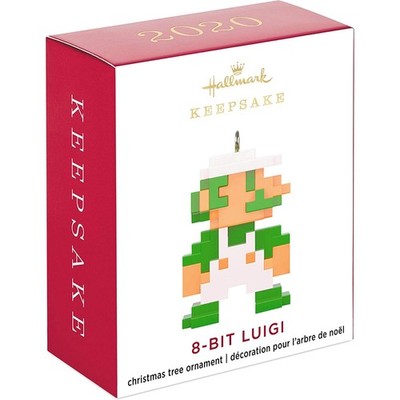 2020 Nintendo 8-Bit Luigi Super Mario Brothers Hallmark Keepsake Ornament Mini