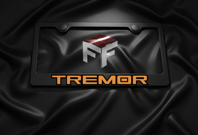 TREMOR License Plate Frame Black Metal - Truck Steeda F-150 Fox Performance USA