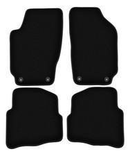 Tapis de sol en velours noir pour Skoda Fabia I année 1999-2007 set 4 pièces