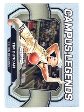 Tim Duncan 2024 Panini Prizm Draft Picks #1 Campus Legends Silver