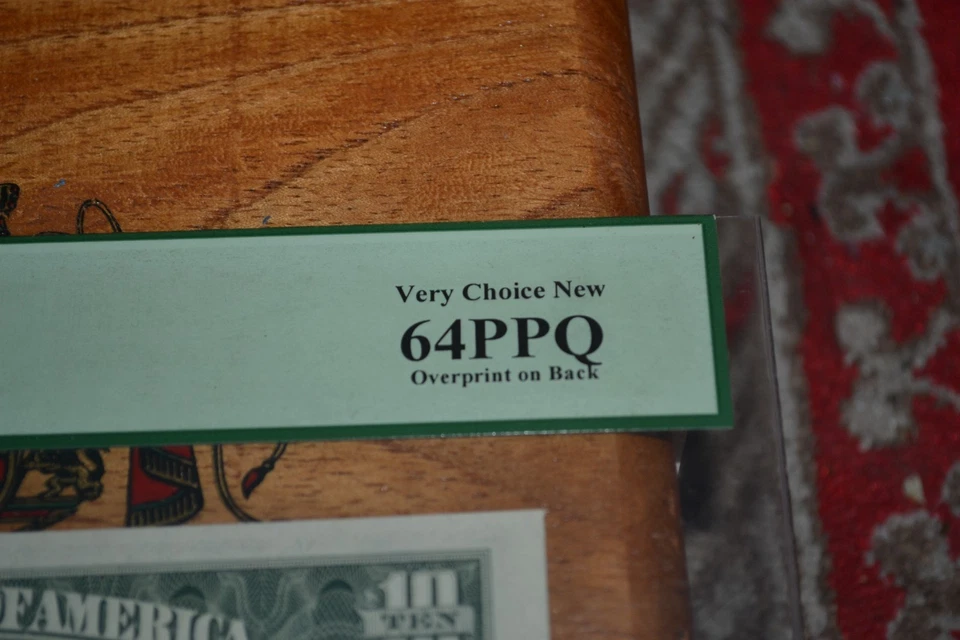 1985 $10 OVERPRINT ON BACK ERROR FEDERAL RESERVE BANKNOTE FR.2027-A PCGS 64PPQ - Image 3 of 4