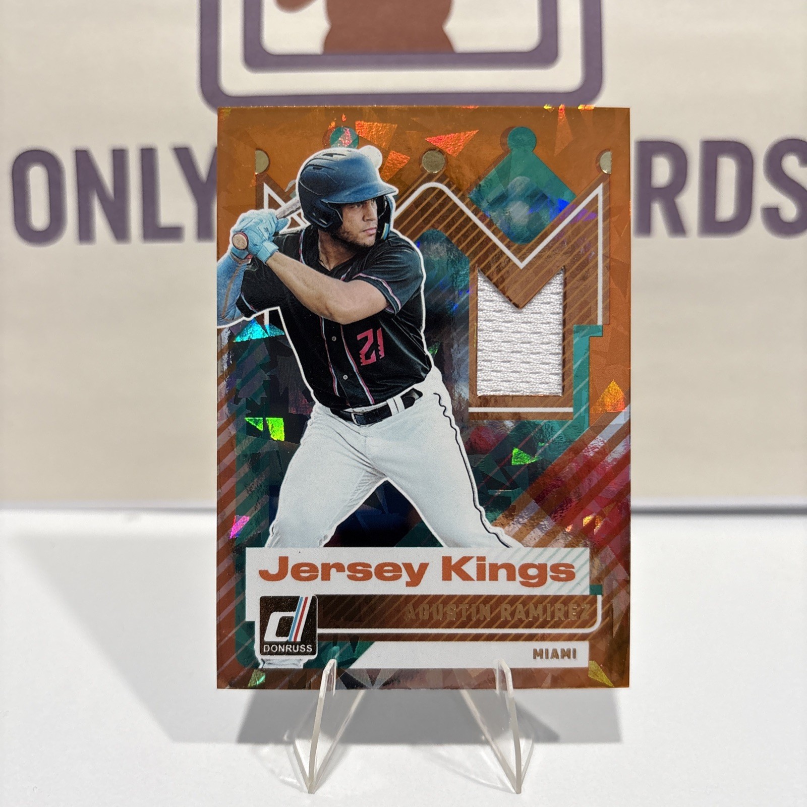 2025 Panini Donruss - Jersey Kings Agustin Ramirez #JK-AR Orange Ice (RC)
