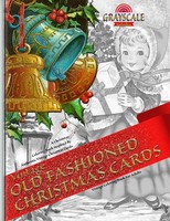 Grayscale Melodies | Vintage Old Fashioned Christmas Cards Vintage Coloring...