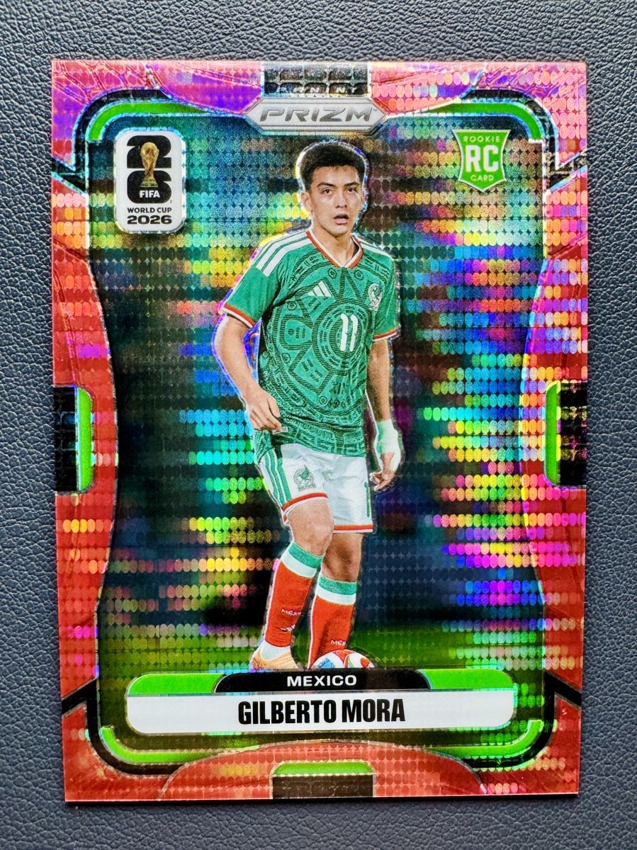 2026 Panini Prizm World Cup Gilberto Mora #290 Rookie RC Preferred Red /75