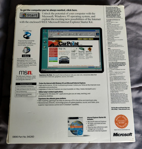 TheGudStuff: Aktualizacja Microsoft Windows 95 z I.E. Zestaw startowy i Windows CE - Zdjęcie 2 z 6