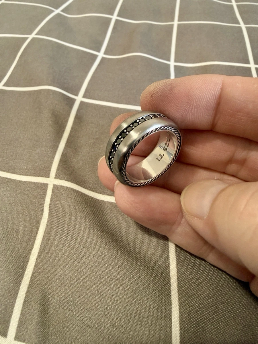 David Yurman Diamond Titanium Rings for Men for sale | eBay