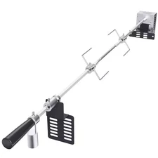 Universal Grill Rotisserie Kit For Grills, Electric Bbq Grill W/ 110-Volt 9W Mot