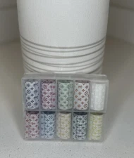 Transfer foil nail art 10 rolls Box + LIQUID GLUE Foil .  USA Seller
