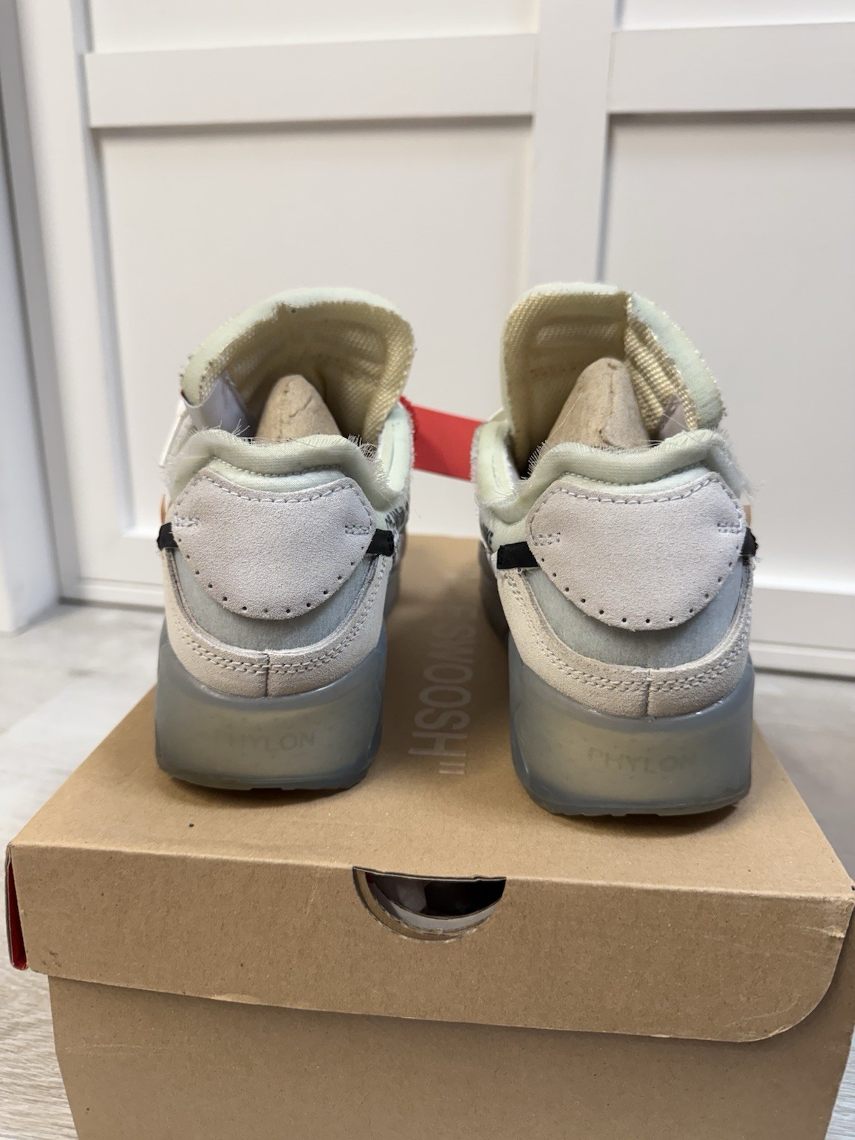 OFF WHITE X NIKE UK7 Nike X Off White OG Air Max 90 White Virgil Abloh THE TEN US 8 EU 41