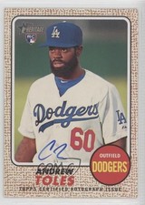 2017 Topps Heritage High Number Real One Auto Andrew Toles #ROA-AT Auto 2r7