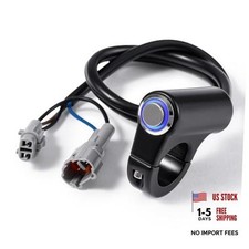 Electric Dirt Bike Headlight Switch, Waterproof Motorcycle On/Off Light Black