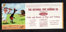 1961 Call of the Wild Ink Blotter National Pipe Bending New Haven Connecticut