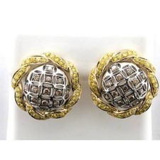 Le Vian 14K Multi-Tone Gold Stud Earrings 2/3 cts Diamond Jewelry for Women