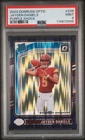 2024 PANINI DONRUSS OPTIC PURPLE SHOCK #248 JAYDEN DANIELS ROOKIE RC PSA 9
