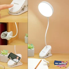 LED Desk Lamp Gooseneck Adjustable Lamp with Clamp Eye-Caring Reading Desk Light
