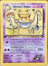 Sabrina’s Hypno Pokemon TCG Gym Challenge Set 1st Edition 56/132 LP