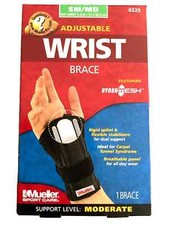 New  Mueller Reversible Wrist Brace with Splint Size Sm/Md Left or Right Black