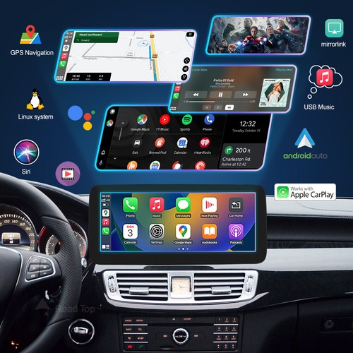 Pantalla táctil inalámbrica Carplay de 12,3"" para Benz CLS W218 NTG4,0/4,5/5,0 2010-2018 - Imagen 5 de 12
