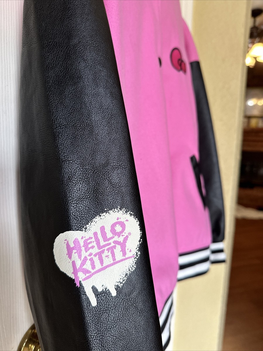 Forever 21 HELLO KITTY and Friends Pink Varsity Jacket, Size
