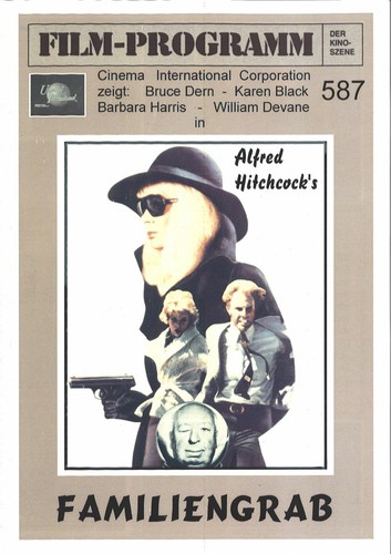 FDK Filmprogramm 587 | FAMILIENGRAB | Bruce Dern, Karen Black | R: A. Hitchcock - 第 1/1 張圖片
