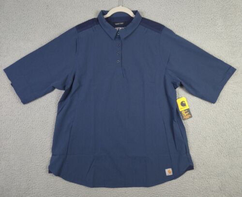 Carhartt *NWT* Women's XL Cross-Flex Modern Fit Convertible Sleeve Scrub Shirt