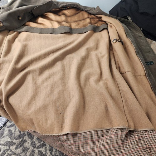 Lauren Ralph Lauren Trench Coat Vintage Stain Repellent Tan Beige 38S Mens Lined - Bild 11 von 20