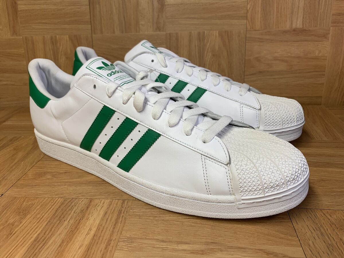 Alvorlig blive forkølet svimmel RARE🔥 Adidas Originals Superstar II White Fairway Green Shoe Men&#039;s Sz  20 G17069 | eBay