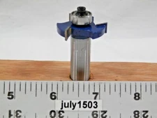 (1) NEW  1-1/4" D Rabbeting/Slot Carbide 1/4" Tip Bit 1/2" Shank Bearing c4