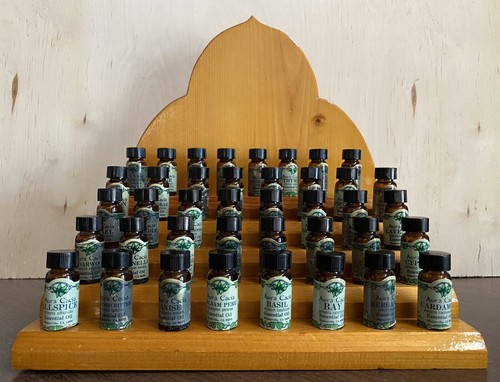 40 Aura Cacia Pure Essential Oils Frankincense Myrrh Ylang Ylang mixed LOT