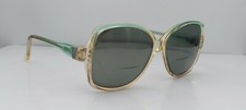 Vintage Head-Flex 718 Green Translucent Oval Sunglasses FRAMES ONLY