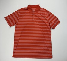 Nike Golf Tour Performance Polo Shirt Men  s Large Dri-Fit Orange Wicking Active