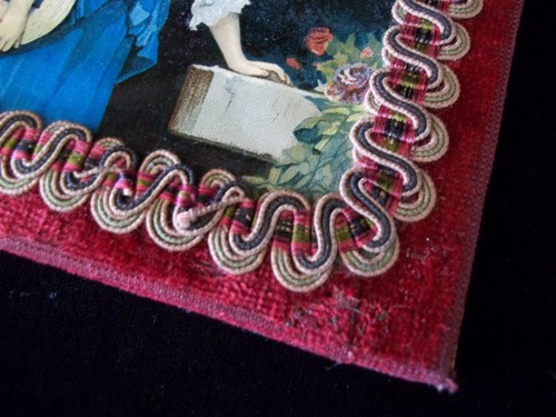 Antique Victorian Red Velvet Art Prints Wall Decor Romantic Couple Vintage Set - Picture 14 of 15