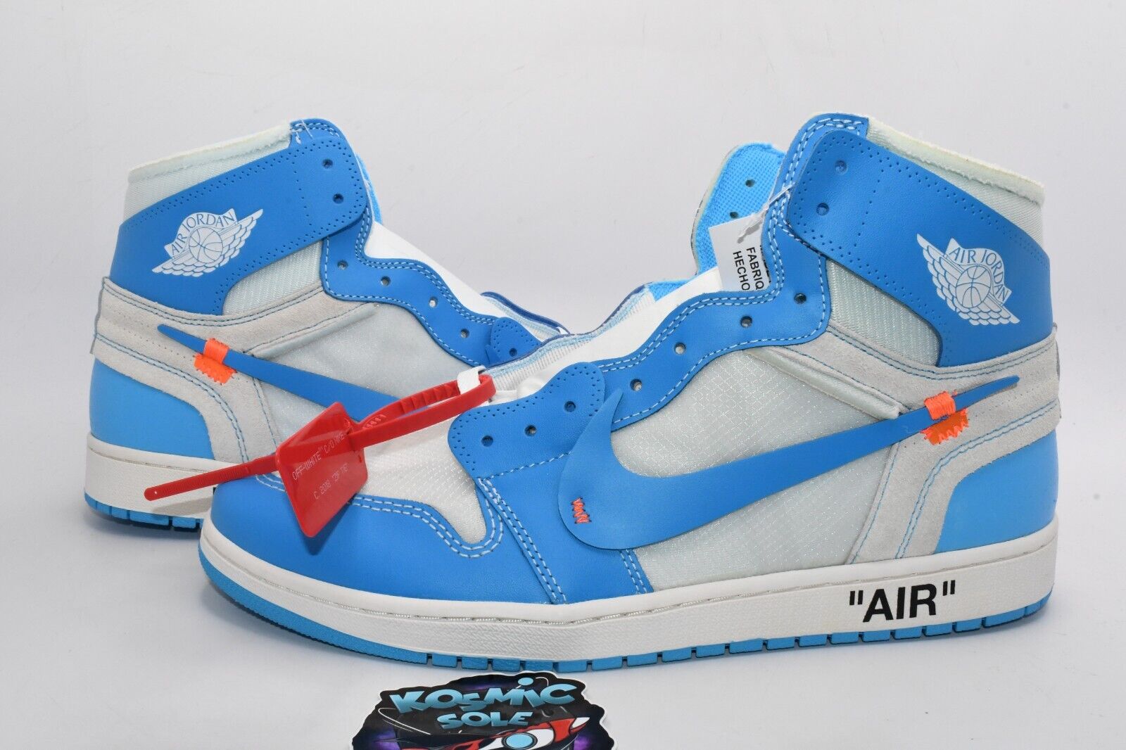 Air Jordan 1 Retro High Off-White University Blue Style # AQ0818-148 Size 14