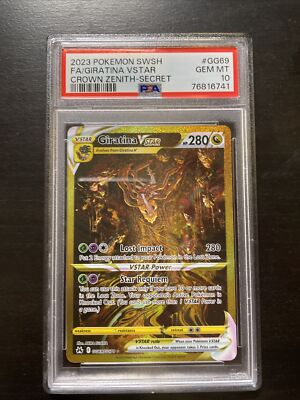 Pokémon Giratina VSTAR Secret Crown Zenith GG69 PSA 10