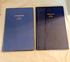 LOT OF 2 HB THE MESSIAH AND THE CREATION ORATORIO BY G. F. HANDEL