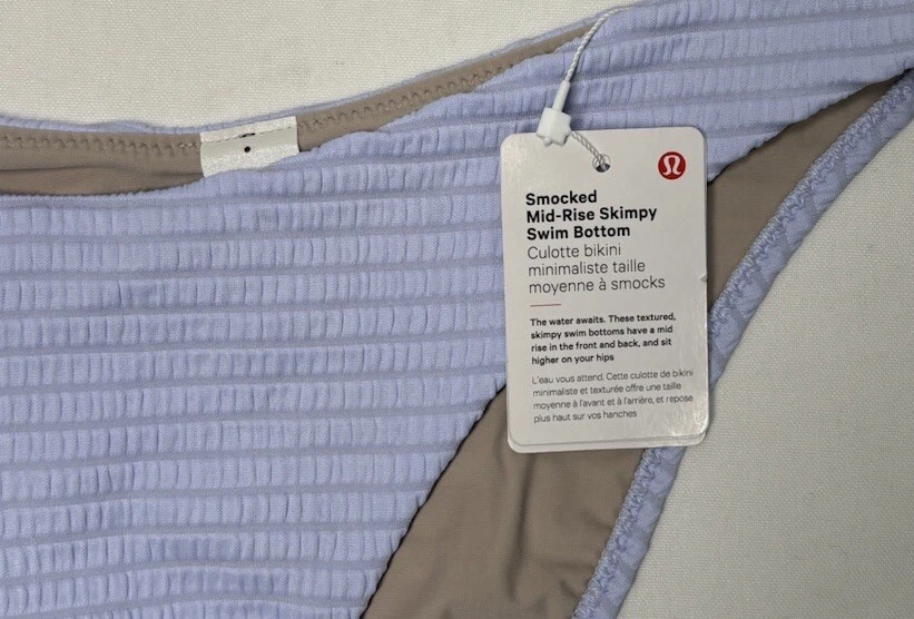 Parte inferior de natación Lululemon para mujer de tiro medio ajustada talla 6 color claro Foto 3 de 4