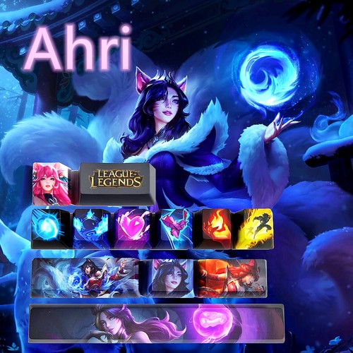 League of Legends Ahri Keycaps OEM Profile for MX Mechanical Gaming Keyboard - Bild 1 von 7
