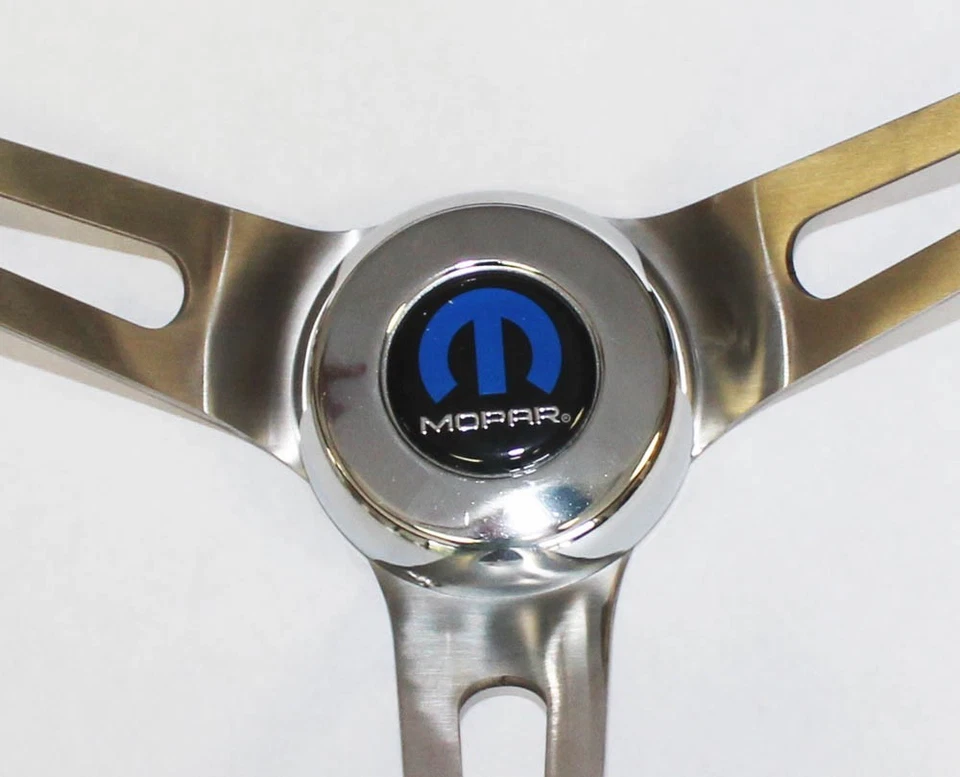 Dodge Dart Charger Coronet 1961-1966 remaches de volante de madera de alto brillo 15" Foto 3 de 4