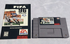 FIFA Soccer 96 Super Nintendo Entertainment System, 1995 with Manual