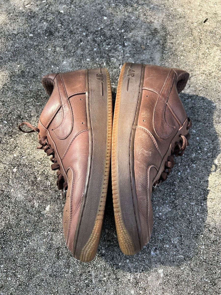 Nike Air Force 1 Premium '07 AF1 Mens Sneaker Size 12 Brown