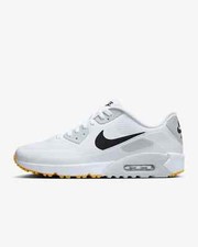 New Nike Air Max 90 G NRG Golf Shoes - White/Black (HV9305-102)