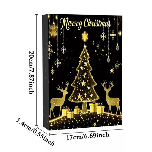 Christmas Advent Calendar Bracelet 24 Days Countdown Calendar Earrings Jewelry - Picture 11 of 15