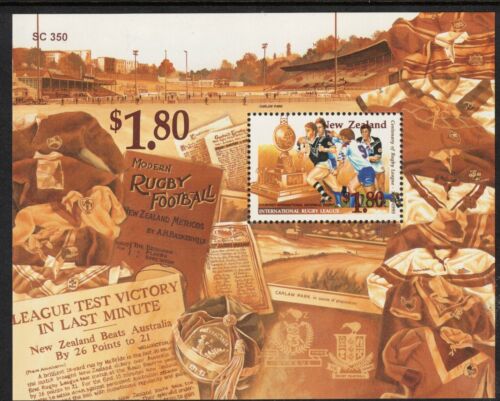 NEW ZEALAND, 1995 RUGBY LEAGUE MINISHEET MNH