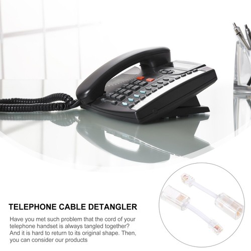 2 Pcs Anti-Wickelvorrichtung Für Telefonleitungen Entwirrer Telefonkabel - Zdjęcie 2 z 12