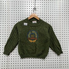 Vintage O12 United Colors Of Benetton Knit Sweater Youth Small Green Nature